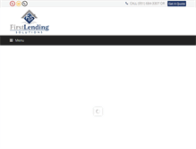 Tablet Screenshot of firstlendingonline.com